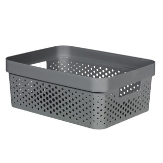 Curver Infinity Dots Späicherkuerf 11 l anthracite