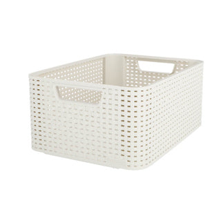 Curver style storage basket 18L white