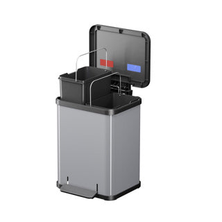 Hailo öko duo plus pedálový koš 2x9l nerez
