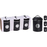 Excellent houseware storage tin set 3-piece