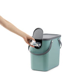 Rotho albula waste separation bin 25l mistletoe green