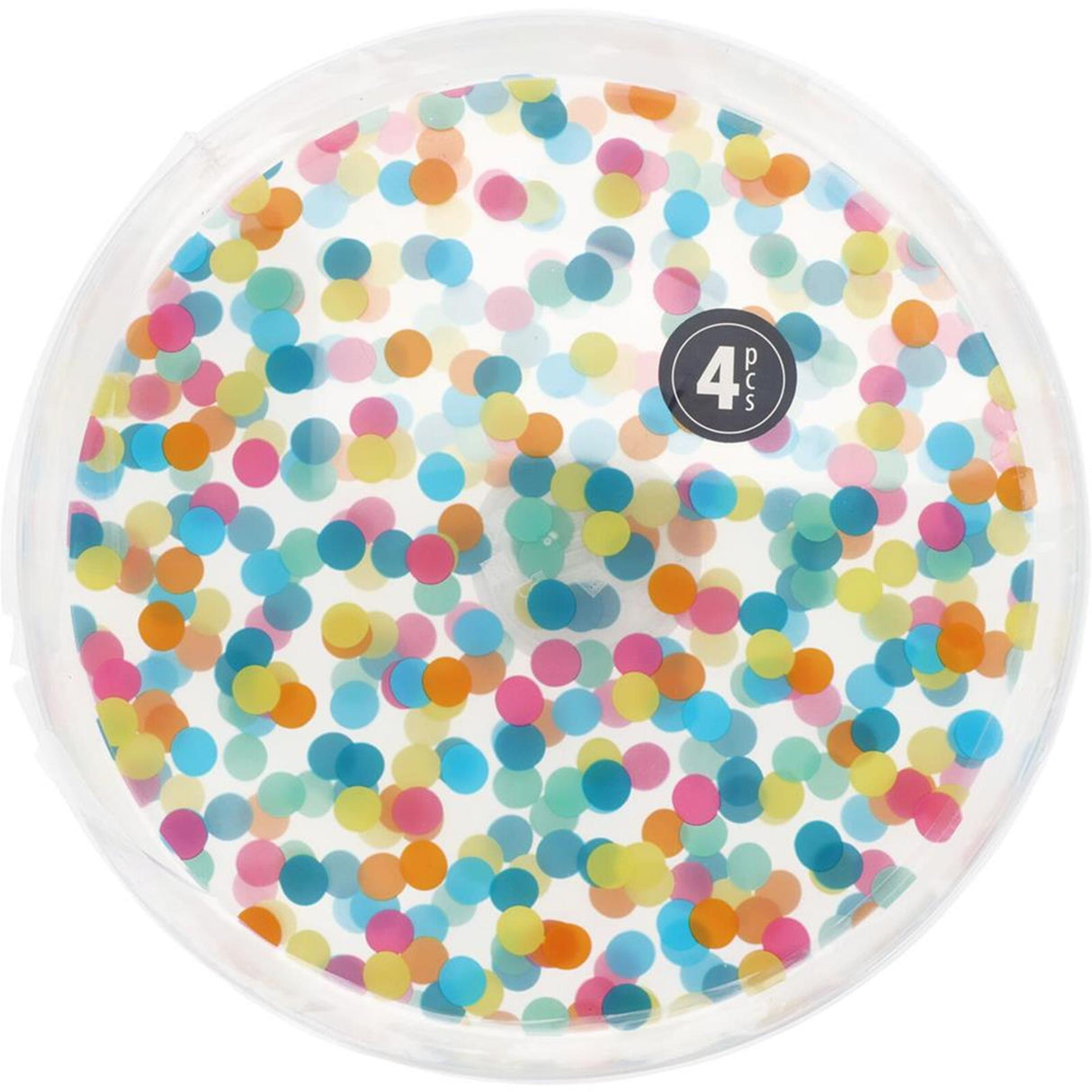 Excellent Houseware plates with dots 22.5cm, 4pcs.