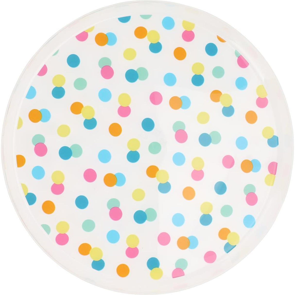 Excellent Houseware plates with dots 22.5cm, 4pcs.