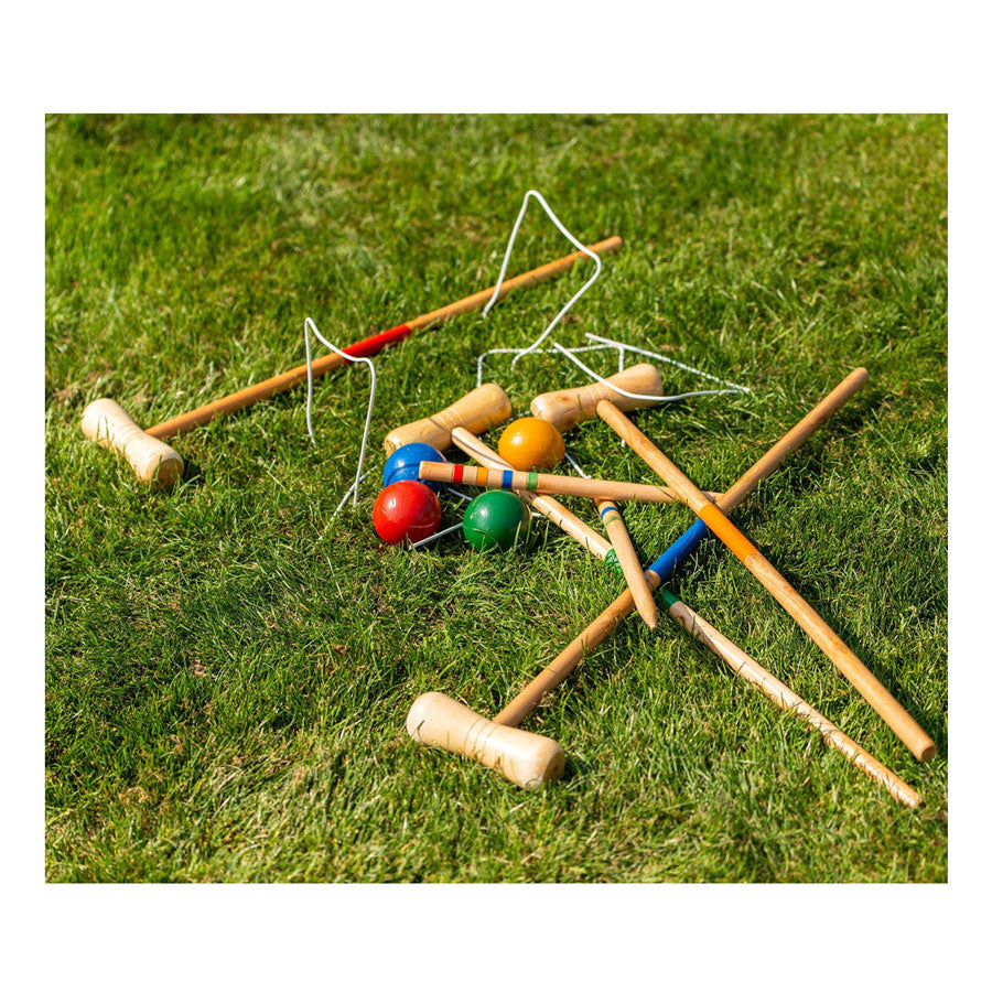 Jouer en plein air croquet en bois extérieur