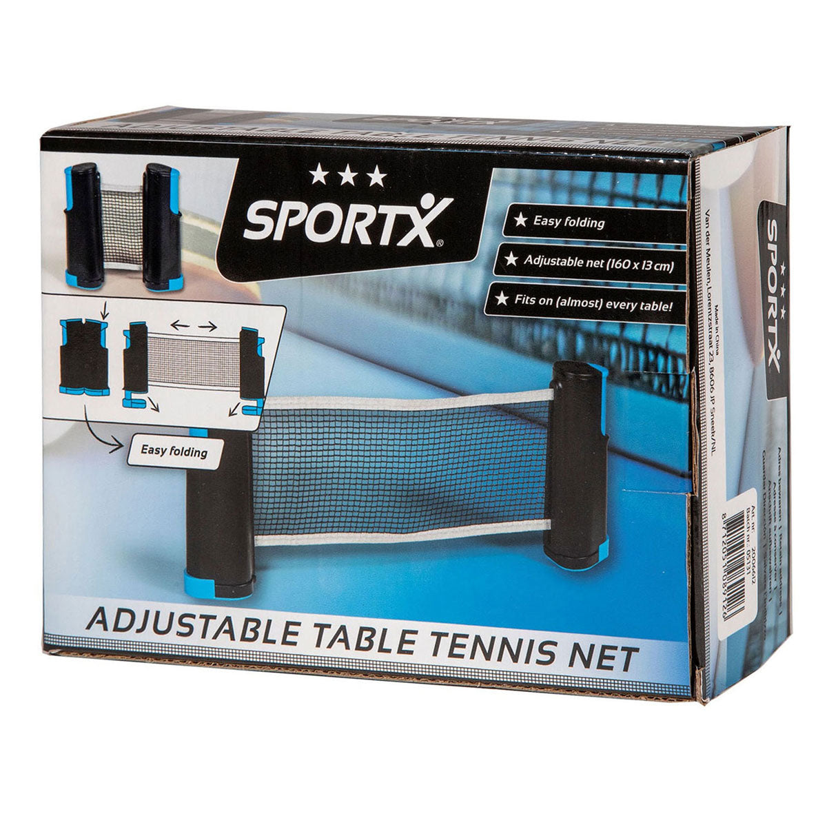 SportX Tafeltennisnet oprolbaar