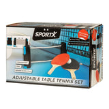 Sportx Rollbares Tischtennisnetz mit 2 Fledermäusen