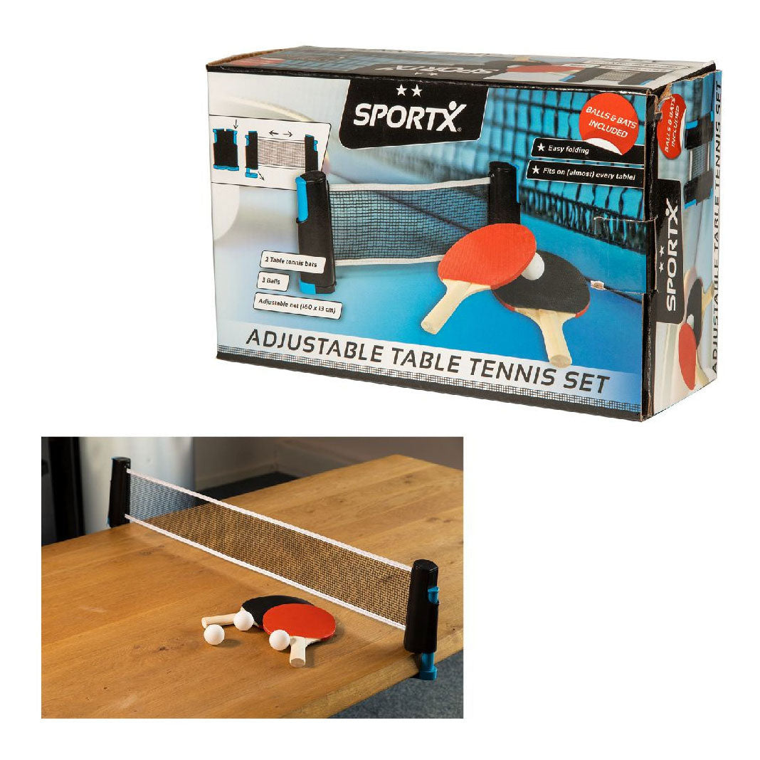 Sportx Rollable Tacle Tenis Network z dvema netopirjem