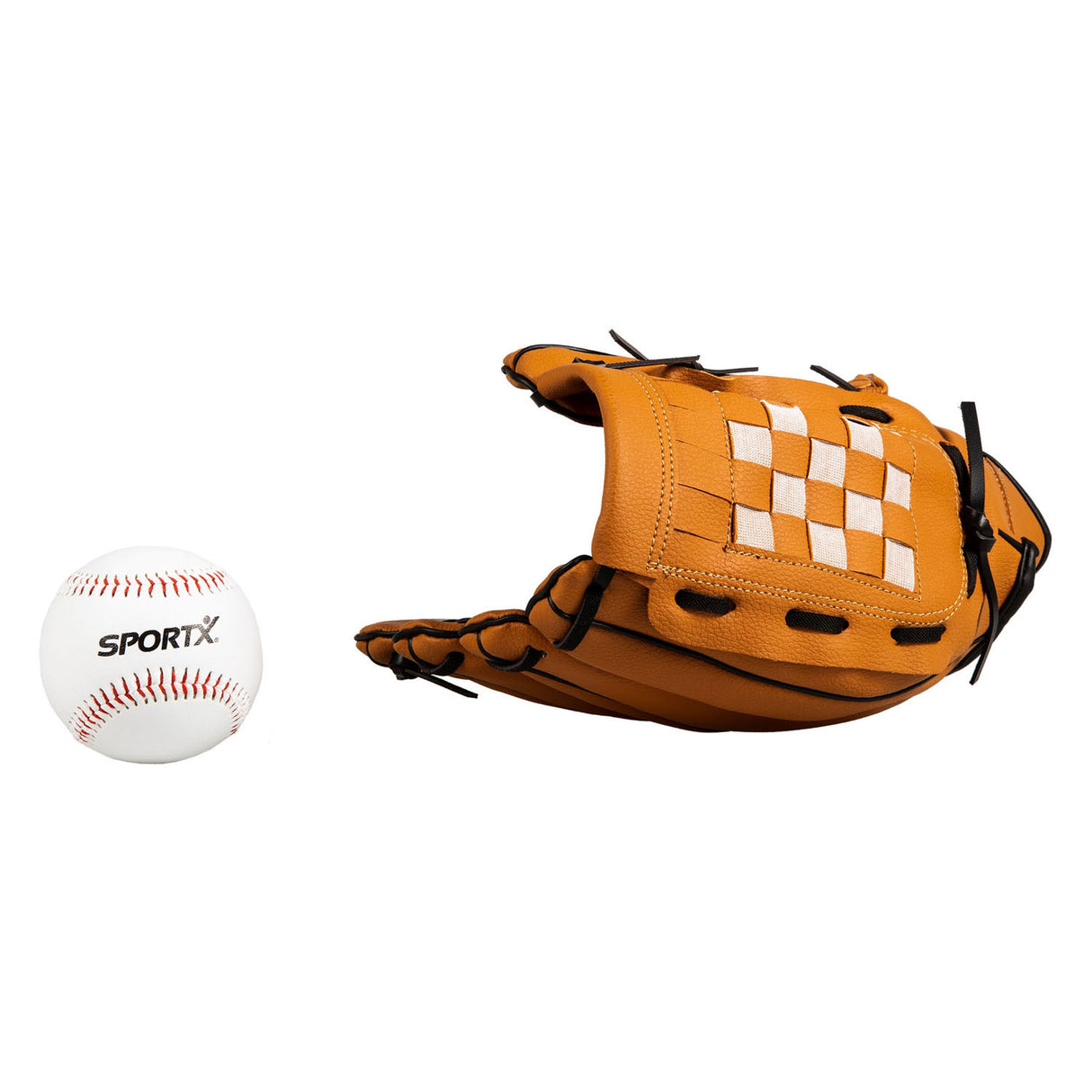 Sportx baseball glove with ball