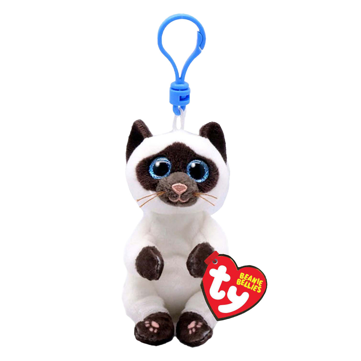 Ty Beanie Babies Bellies Clip Miso Siamese, 10 cm