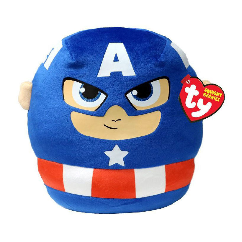 Ty Beanie Captain Amerika Squish e Boo, 20cm