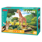 Kubisk rolig 3d pussel giraff