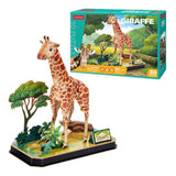 Kubisk rolig 3d pussel giraff