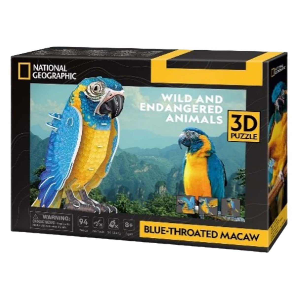 Cubic fun 3d puzzle national geographic macaw, 94pcs.