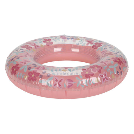 Little Dutch pink flower swim ring, 50cm