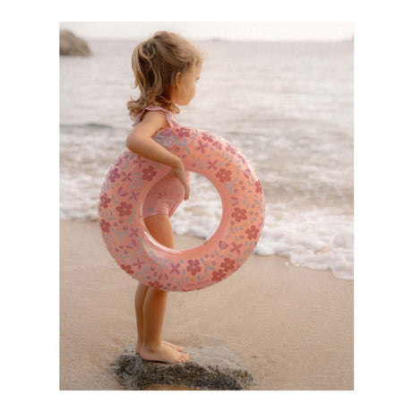 Little Dutch pink flower swim ring, 50cm