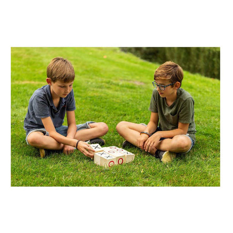 Venkovní hrací dřevěné tic-tac-toe vajíčka