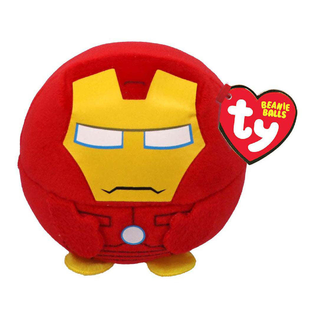 Ty beanie ty teeny puffies - marvel iron man, 10cm