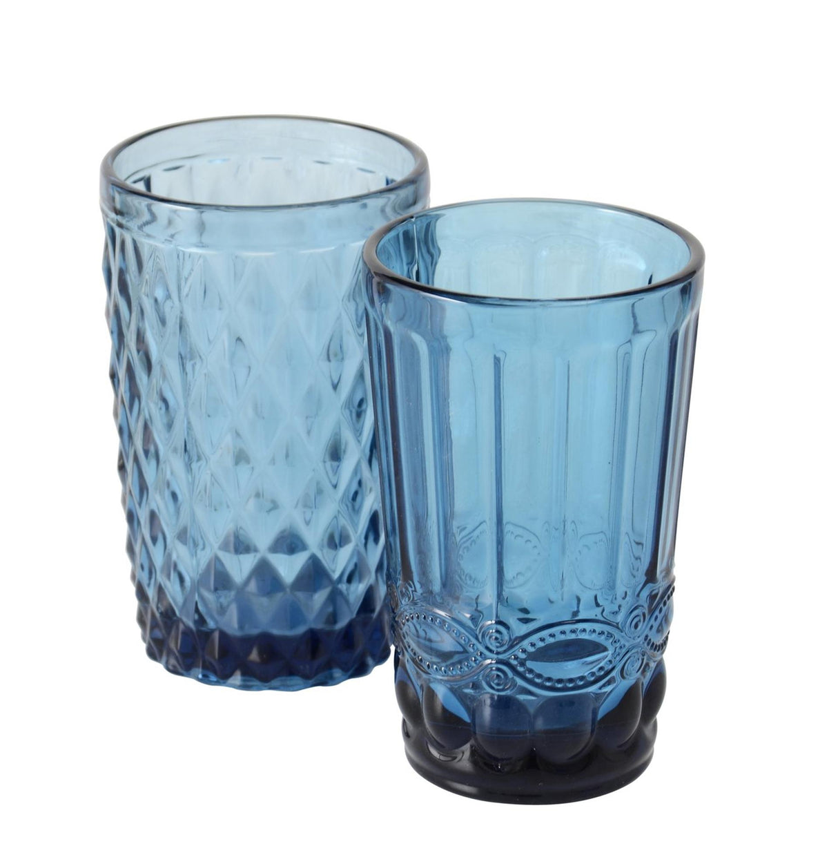 Boltze hemdricksglas blå h13cm låda om 6 st