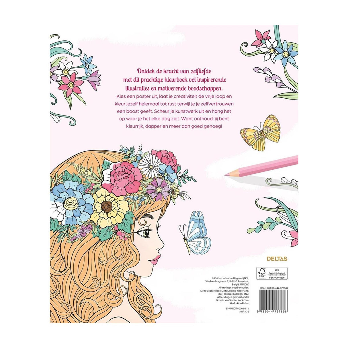 Deltas color therapy love yourself coloring book