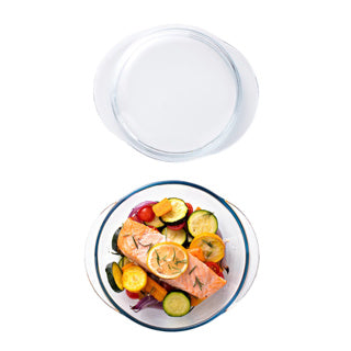 Pyrex klasičen okrogel pekač 2,1l s pokrovom