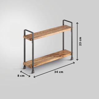 Metaltex york lava spice rack 2 levels 8x34x23 cm