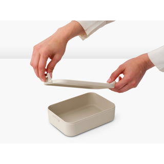 Brabantia make take box bosca araid aráin - meánach - plaisteach - beige bog