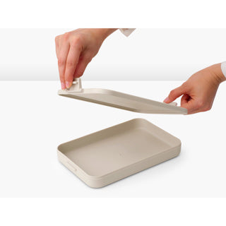 Brabantia pojemnik na lunch pojemnik na chleb - płaski - plastik - miękki beż