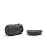 Brabantia sinkside dishwashing brush - with soap dispenser - dark gray