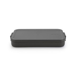 Brabantia lunch box make take flat dark gray | 2 pcs