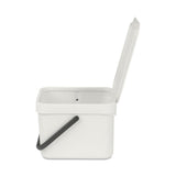Brabantia waste bin sort go 6l light gray