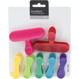 No Brand Fresh Food Clips Set mit 7 Stück | 6 Stück