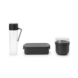 Brabantia make take breakfast and lunch set - 3-piece - plastic - dark gray
