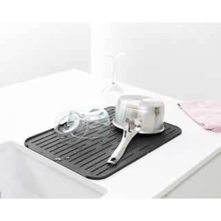 Brabantia Abflussmatte aus Silikon für die Spüle – dunkelgrau
