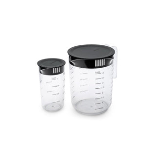 Brabantia Tasty+ Messbecher-Set 2-teilig dunkelgrau