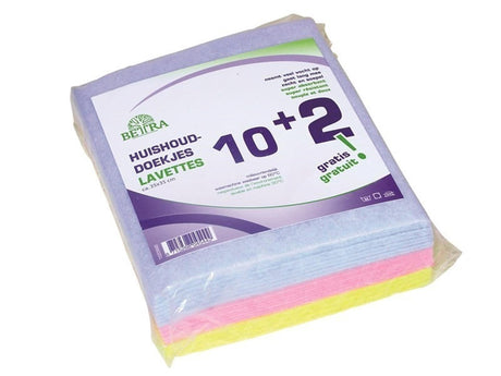 Toalhetes domésticos de viscose Luva, conjunto de 12
