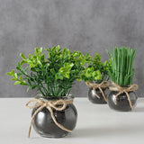 Boltze home artificial plant in glass pot ø13x15cm