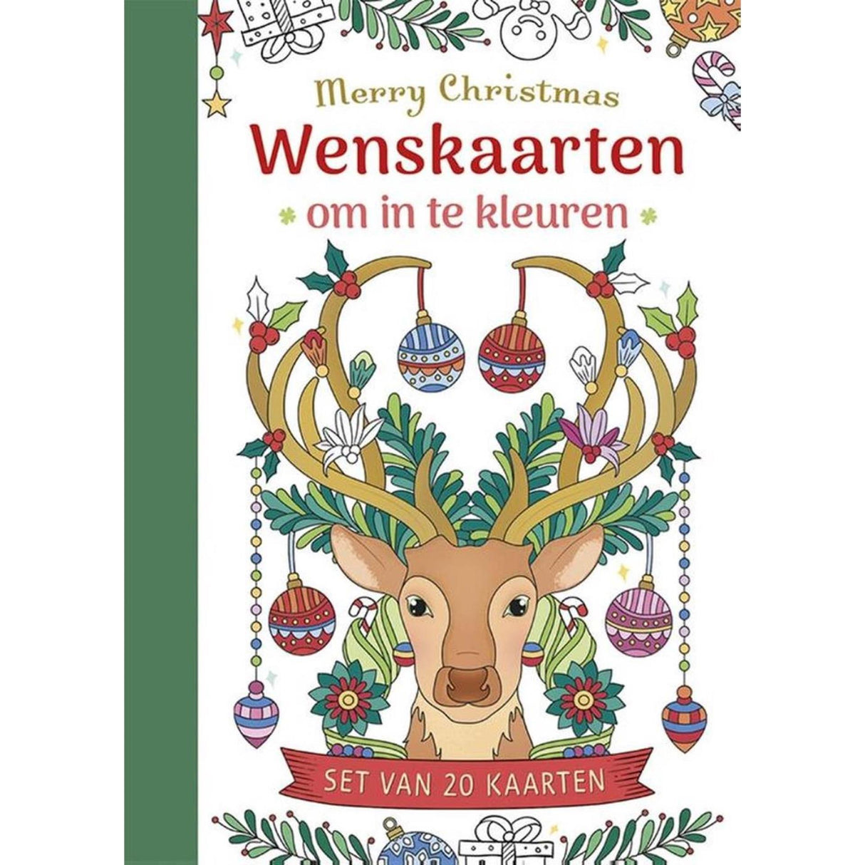 Deltas greeting cards for coloring - Merry Christmas