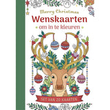 Deltas greeting cards for coloring - Merry Christmas
