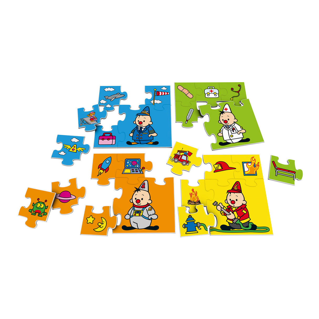 Bumba Puzzle -Berufe, 4in1