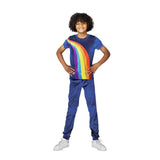 K3 dress up clothes - dress up suit rainbow blue 6 8 years - size 134