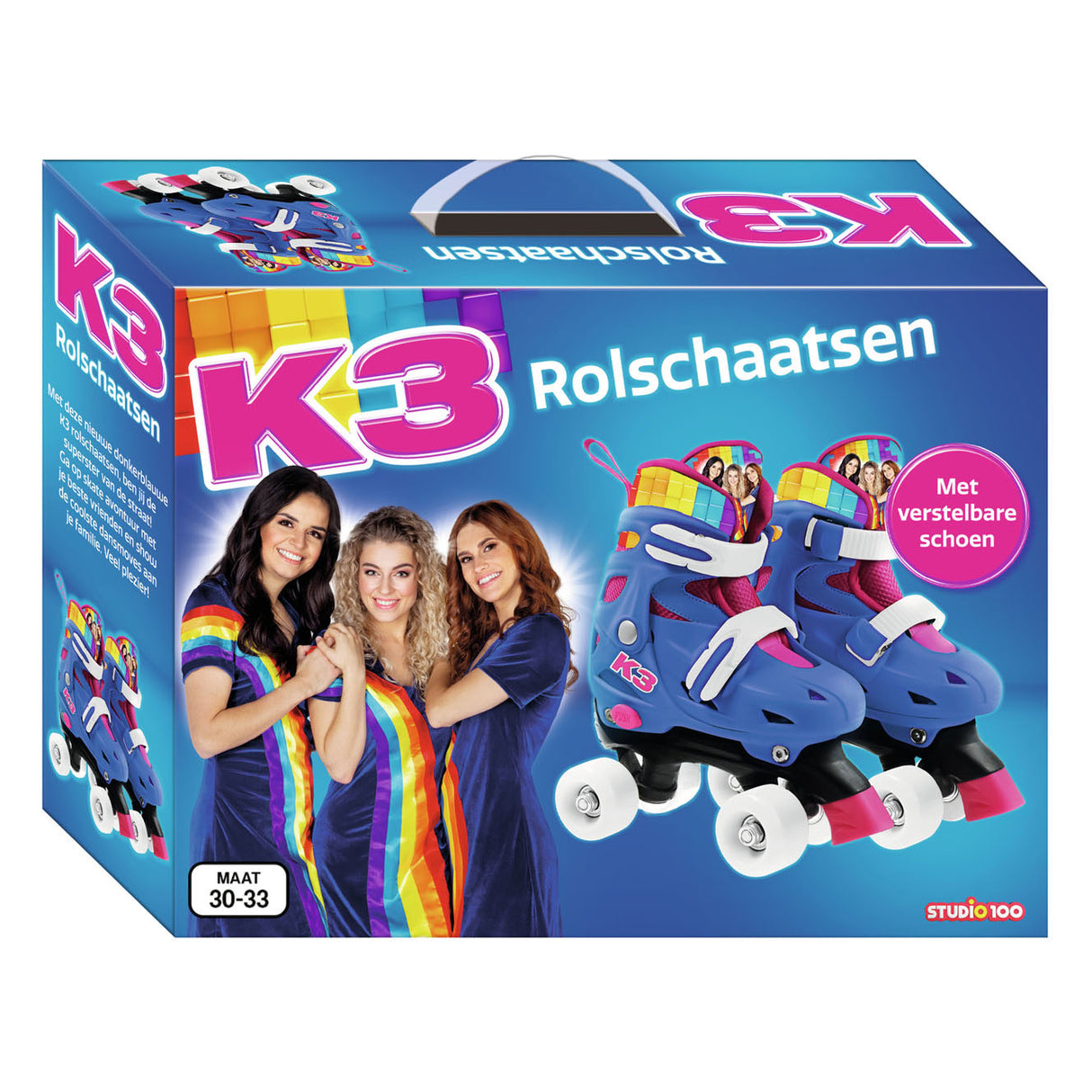 Studio 100 Rolschaatsen Regenboog, maat 30-33