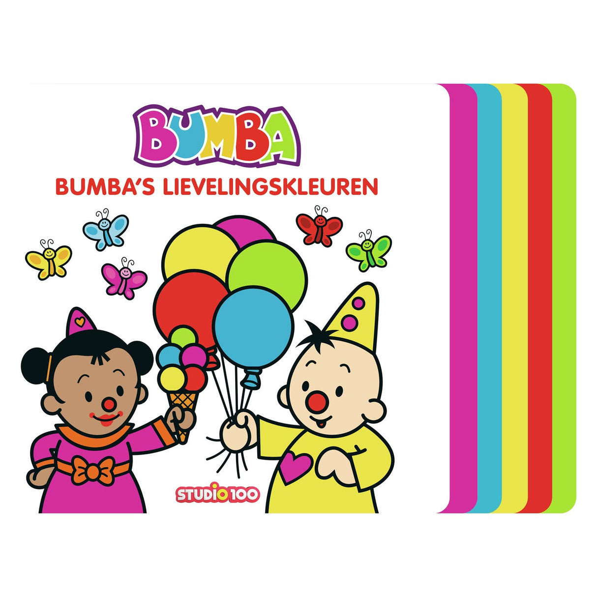 Studio 100 Bumba board book with steps - Bumba's favourite colours