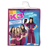 K3 ausgefalene Kleed rosa, 9-11 Joer