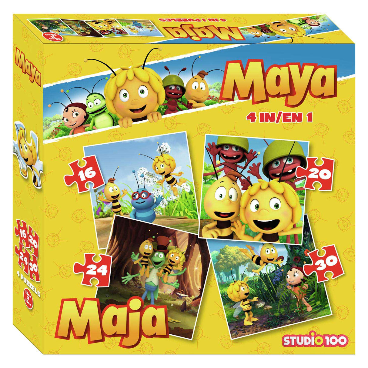 Maya de Bij Puzzle, 4in1