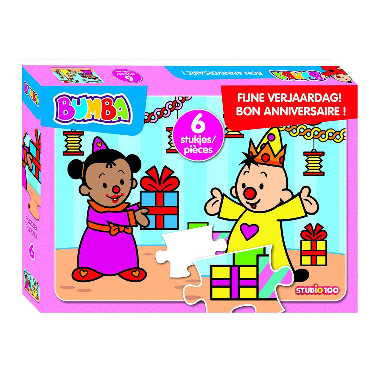 Studio 100 Bumba Jigsaw Puzzle Feliz cumpleaños, 6st.