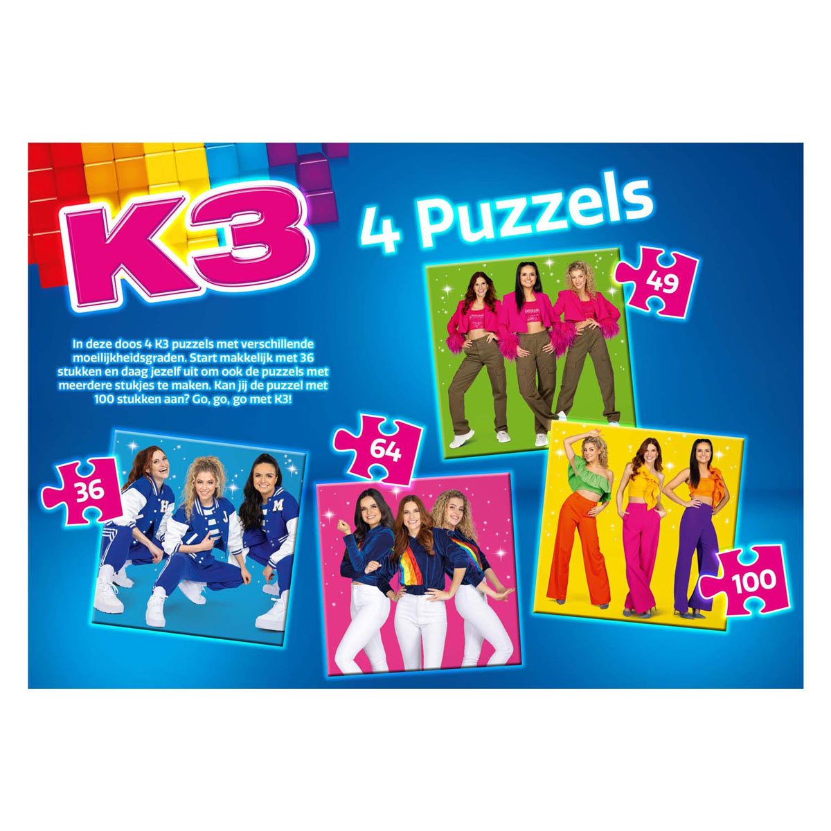 K3 4in1 Puzzel Sterretjes