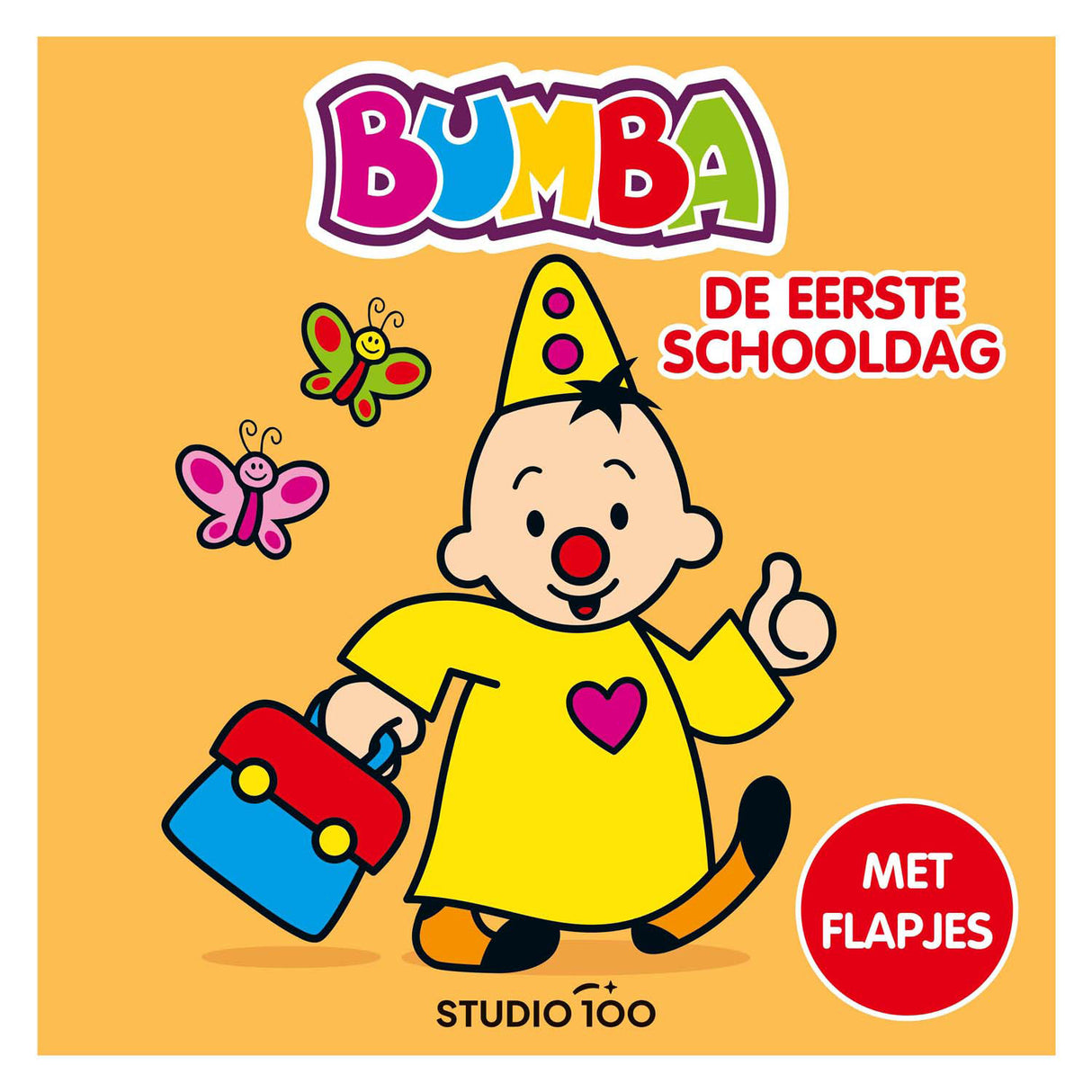 Studio 100 bumba board book with flaps - the first day of school