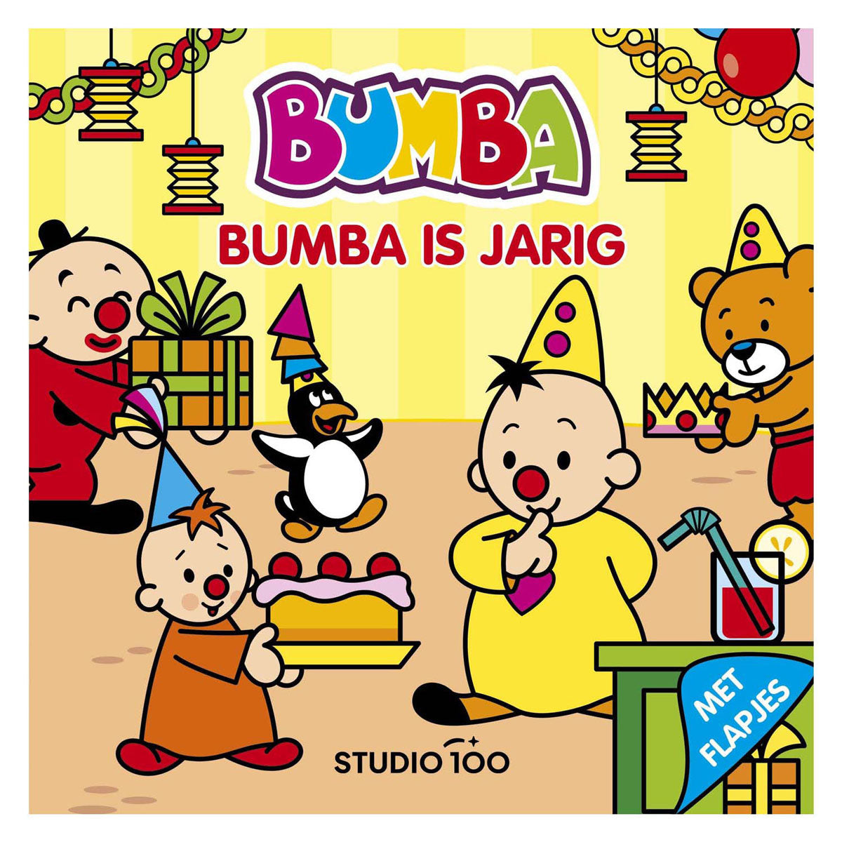 Leabhar boird Studio 100 bumba le flapaí - is lá breithe Bumba é