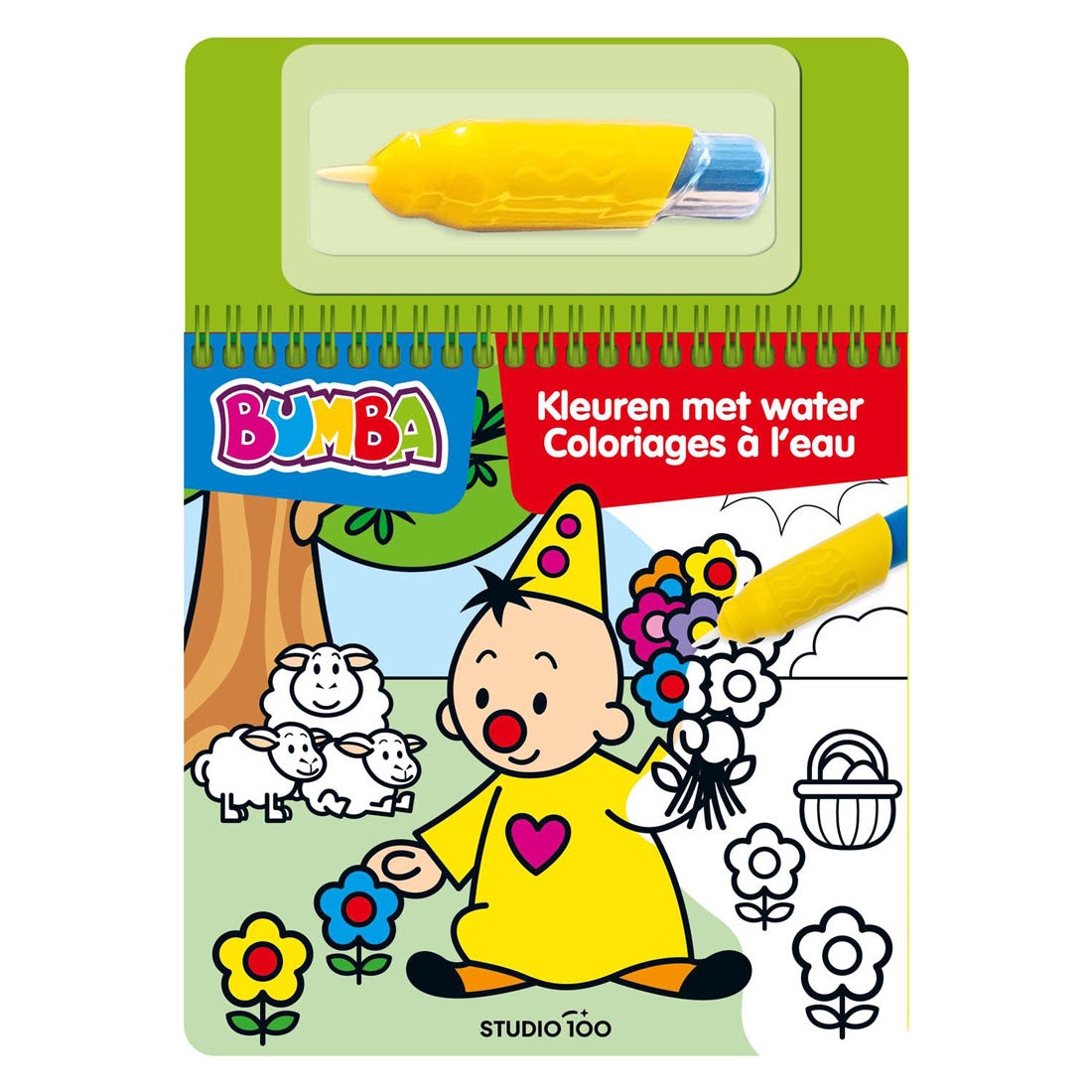 Studio 100 bumba coloring book - coloring with water - green