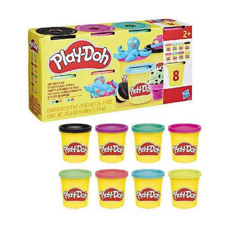 Play-doh vibrant - 8 Lehmdëppen